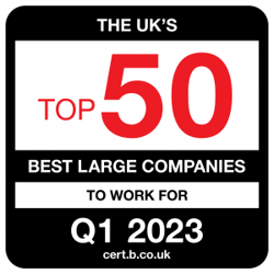 Top 50 Large Company Award Black And Red
