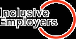 Inclusive Employer Text And Orange Circle