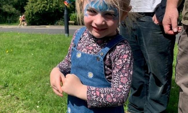 Child With Face Painted